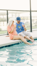 Load image into Gallery viewer, Navy Blue “Golf” Snapback Hat
