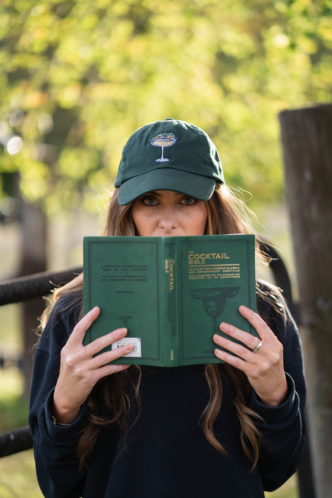 Monaco + Champagne “Dad” Hat - Forest Green