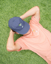 Load image into Gallery viewer, Navy Blue “Golf” Snapback Hat
