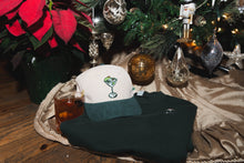 Load image into Gallery viewer, Fall Corduroy Beige &amp; Forest Green Hat
