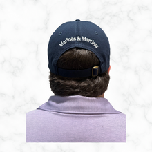 Load image into Gallery viewer, Navy Old Fashioned “Dad” Hat

