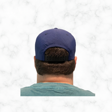 Load image into Gallery viewer, Navy Blue “Golf” Snapback Hat
